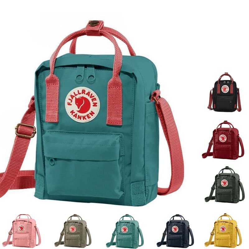 Bolsa Crossbody com fivela de zíper com costura Fashion INS, bolsa de ombro leve simples de 2.5L, bolsa de lona com alça