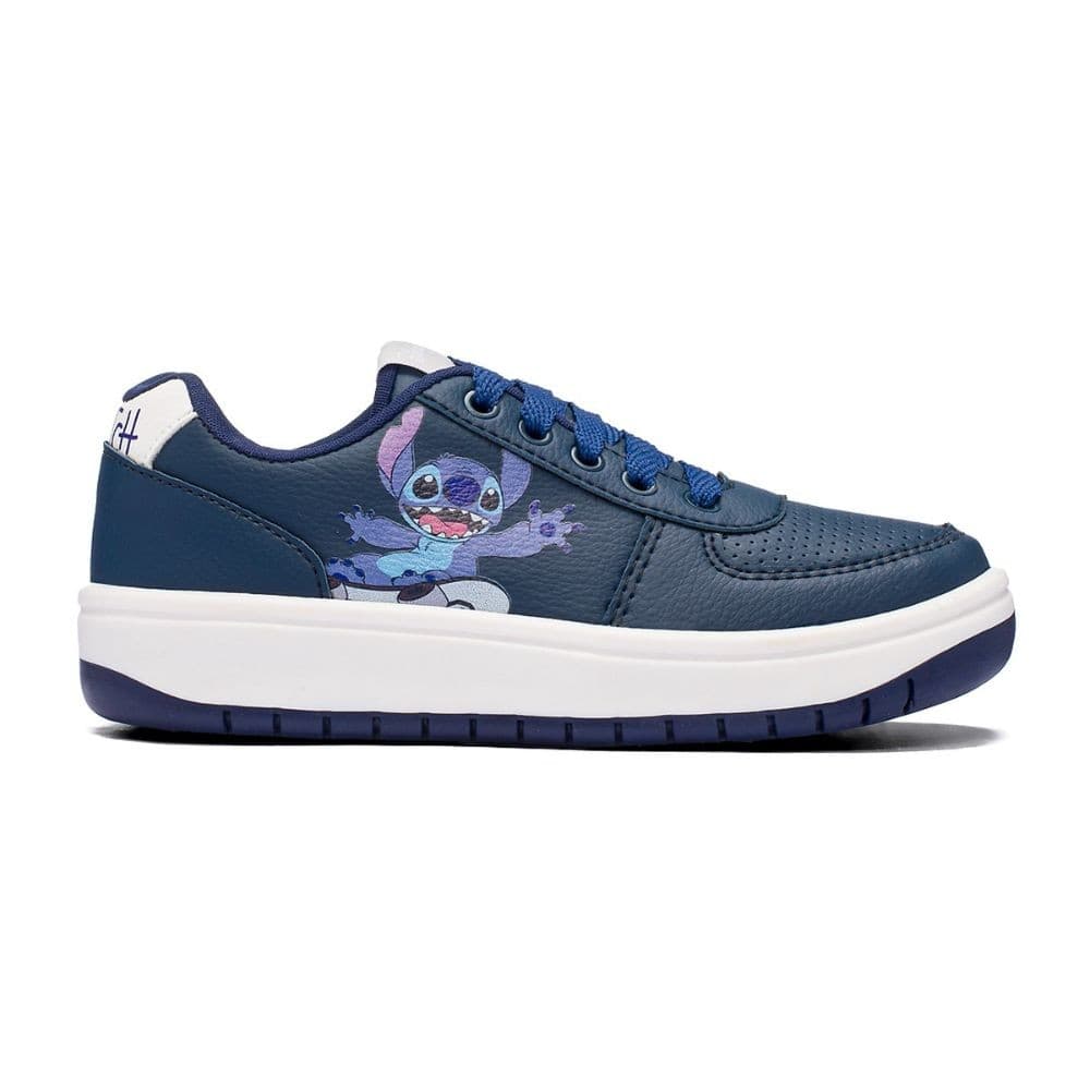 Tênis Disney Stitch Infantil Branco e Marinho Original