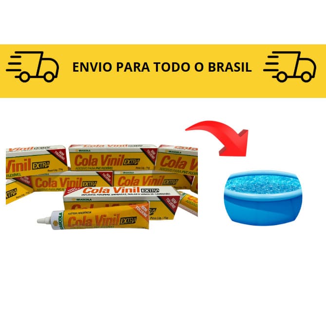 Cola Vinil Extra Brascola Reparo De Piscina / Reparo Lona e Barraca Toldo 75g