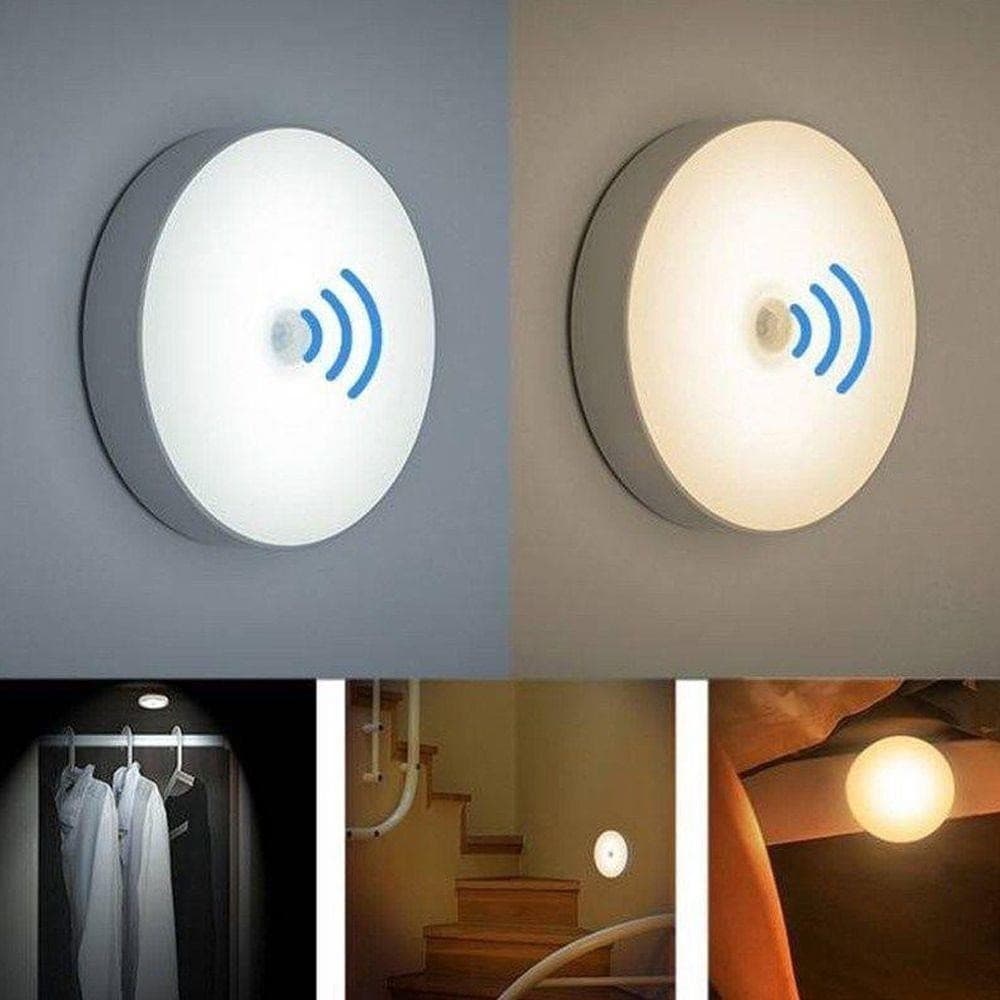 Luminária LED Sem Fio Sensor Automático Luz de Parede Mini Decoração Casa Iluminação Acessórios