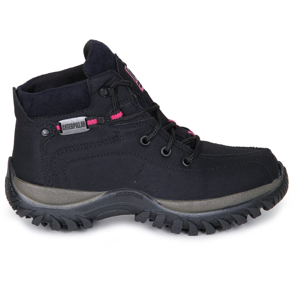 Coturno Caterpillar Feminino de Couro Bota Adventure Original Feminina Sola Antiderrapante