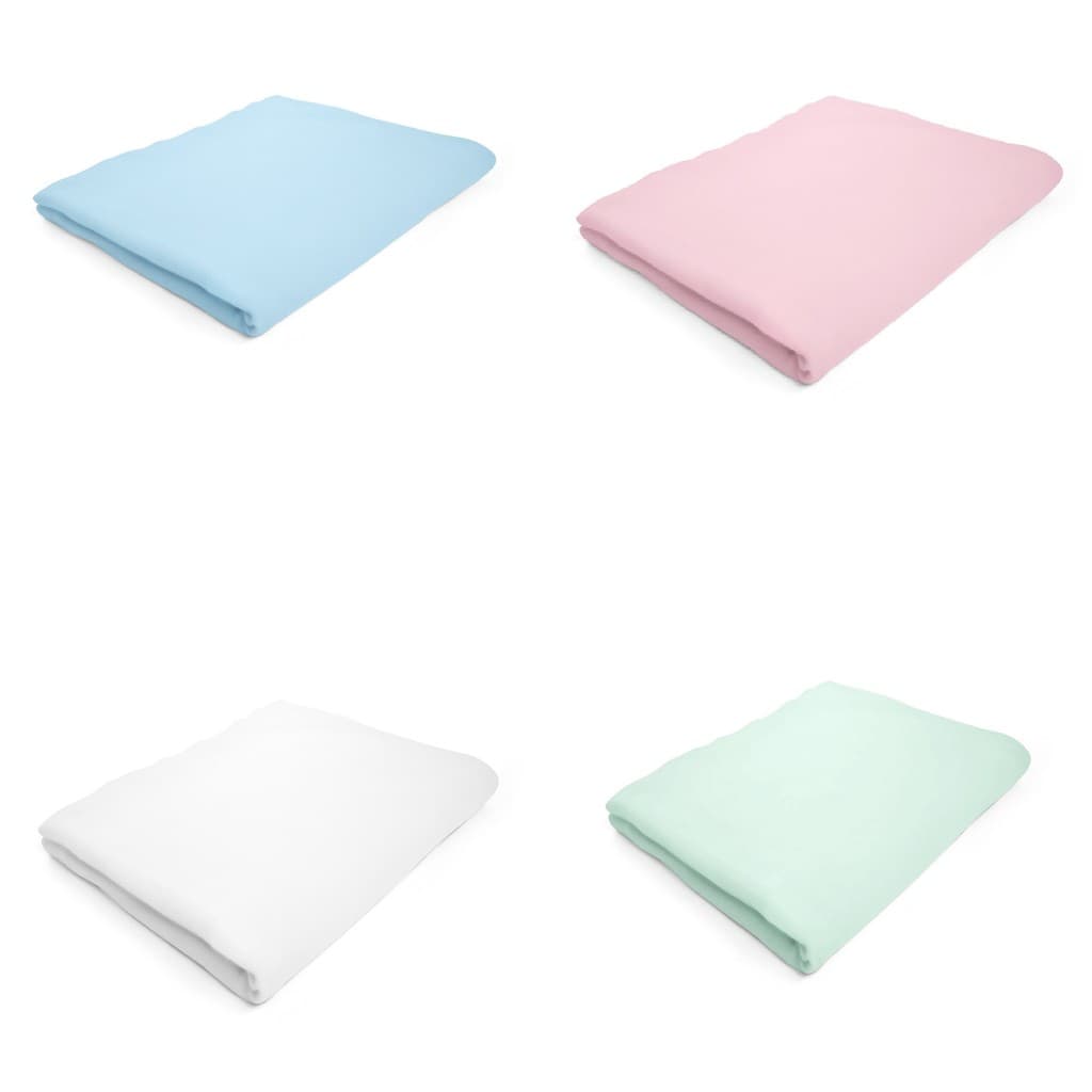 Lençol Avulso Malha C/ Elástico Tamanho Americano Liso 1,30MX70CmX12Cm 1 unidade - Papi
