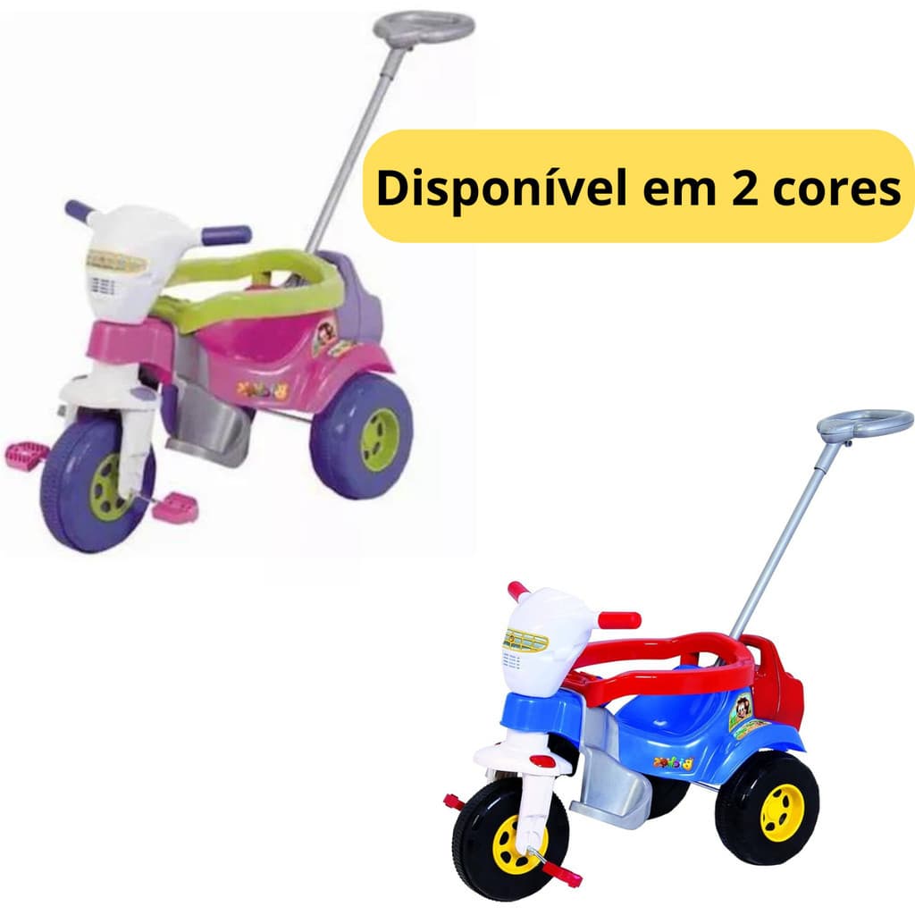 Motoca Infantil Triciclo Infantil Tico Tico Bichos Com Som