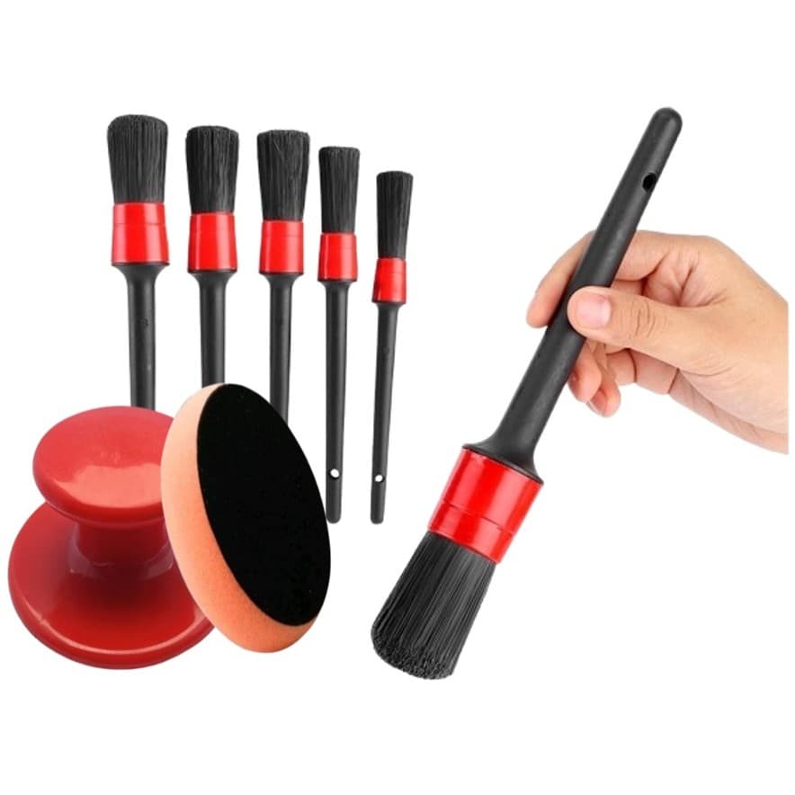 KIT Pinceis e Esponjas&Aplicadores para Limpeza Automotiva e Detalhamento