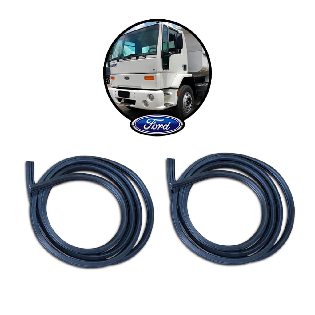 Par Borracha Vedação Porta Dianteira Ford Cargo 1985 A 2010
