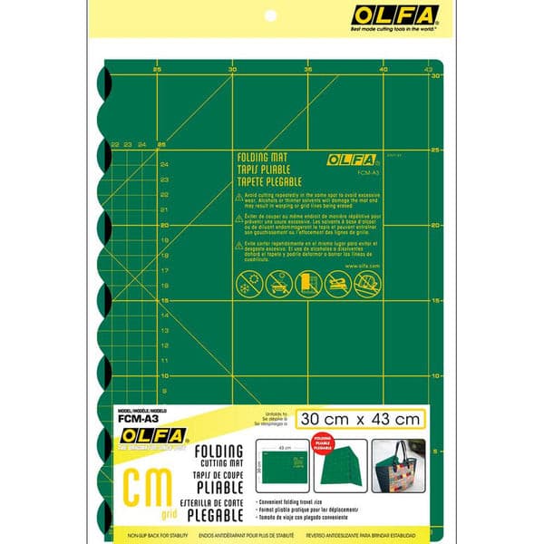 Base para Corte Multiuso Dobrável Olfa FCM-12"x17" A3 32x45cm