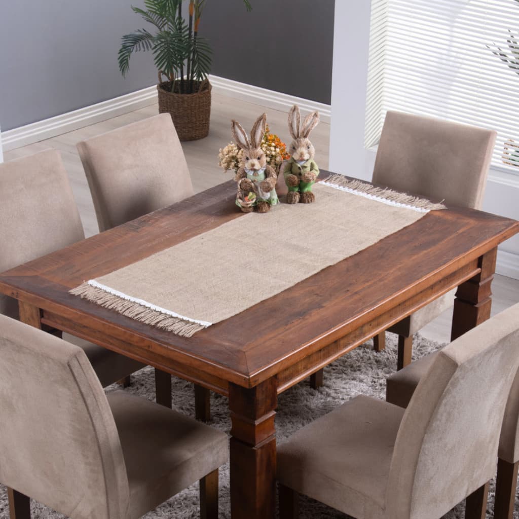 Caminho de Mesa Trilho Passadeira para Mesa Posta 130x46cm