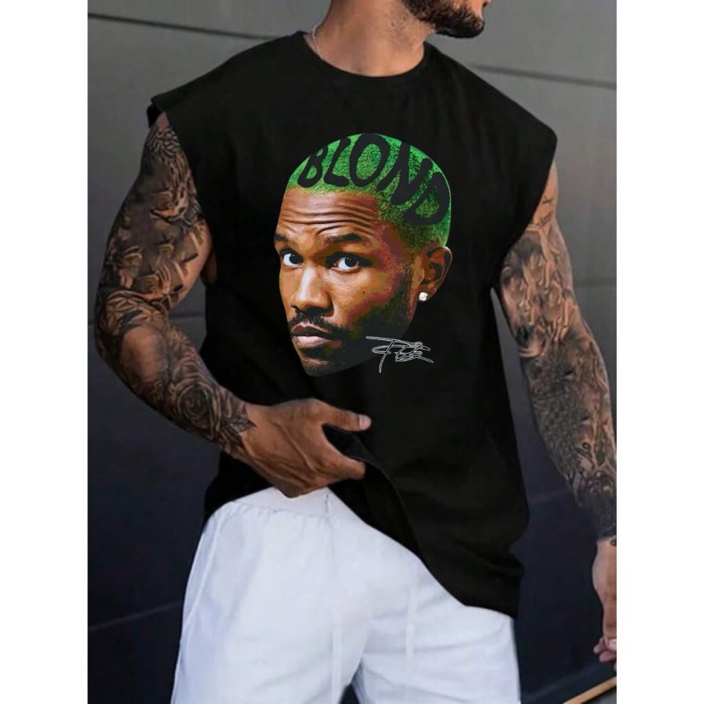Regata Oversized Gym Premium 100% Algodão Masculino Rapper