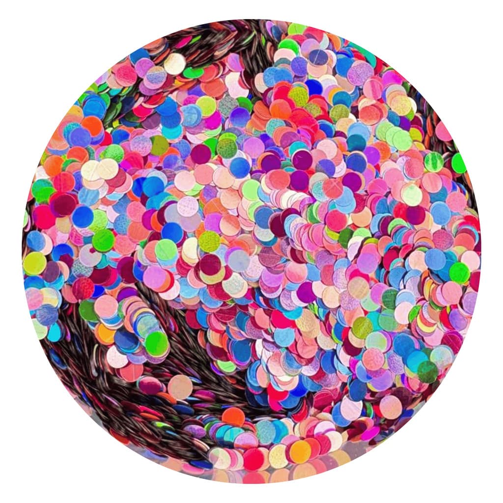 Glitter Confetes Fusion Colory Resina, Slime, Velas, Maquiagem 10g