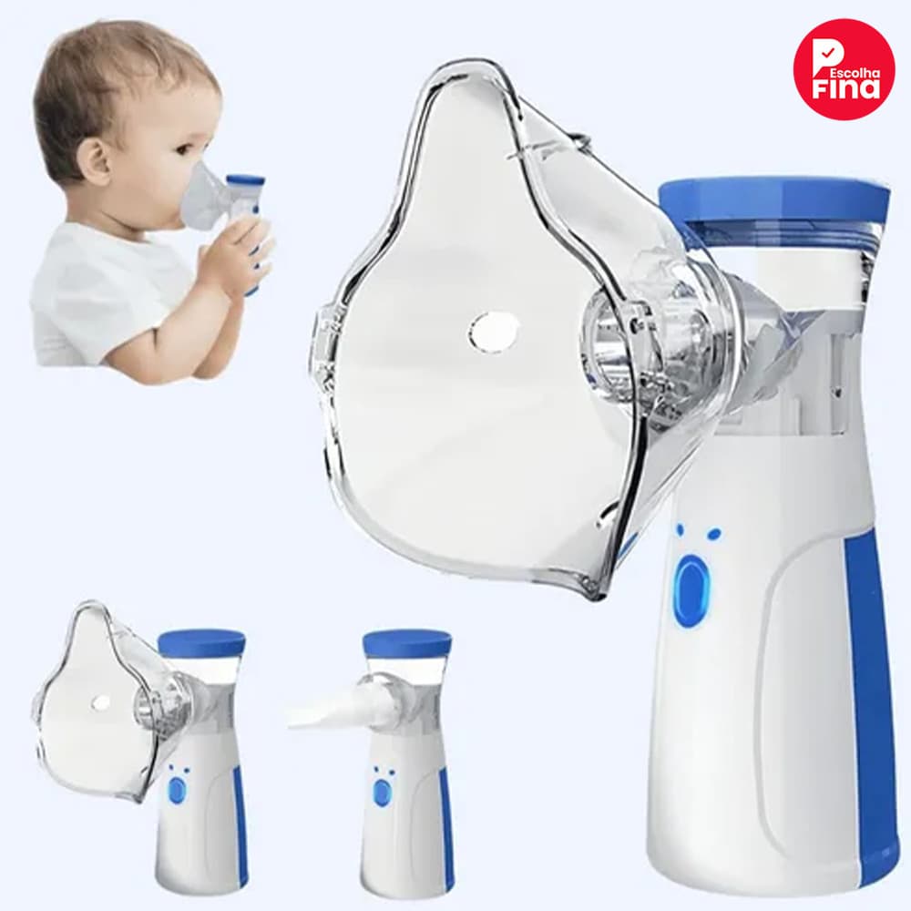 AIQUE Inalador Mini Silencioso - Nebulizador Ultrassônico Automático para Uso Doméstico