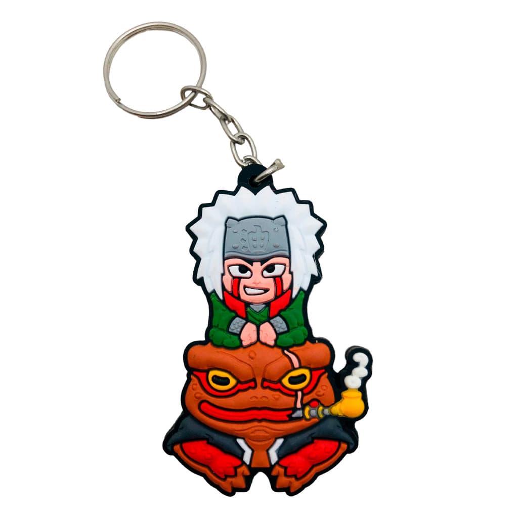 Chaveiro Emborrachado Jiraiya e Gamabunta Naruto
