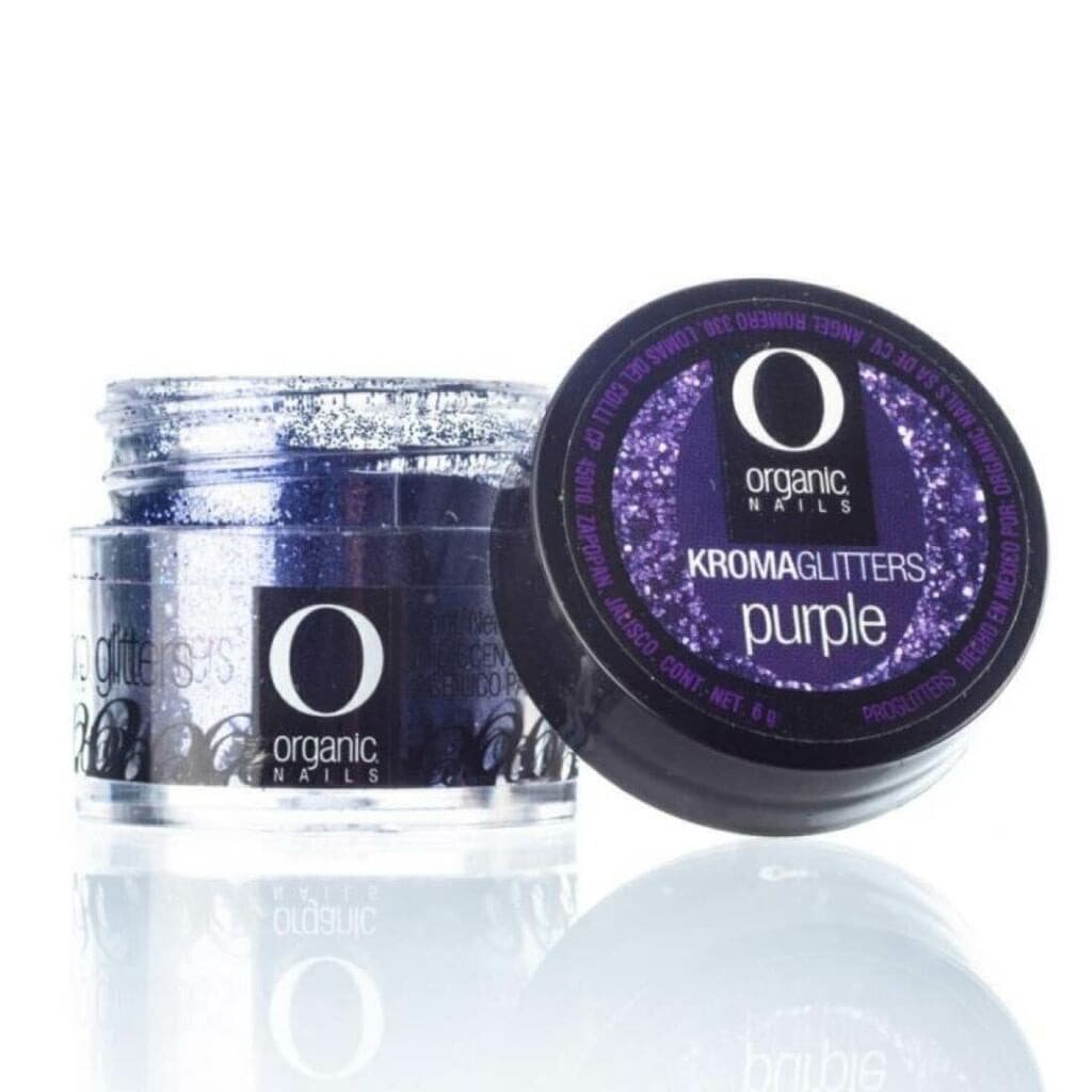 GLITTER PARA UNHAS KROMA PURPLE ORGANIC NAILS