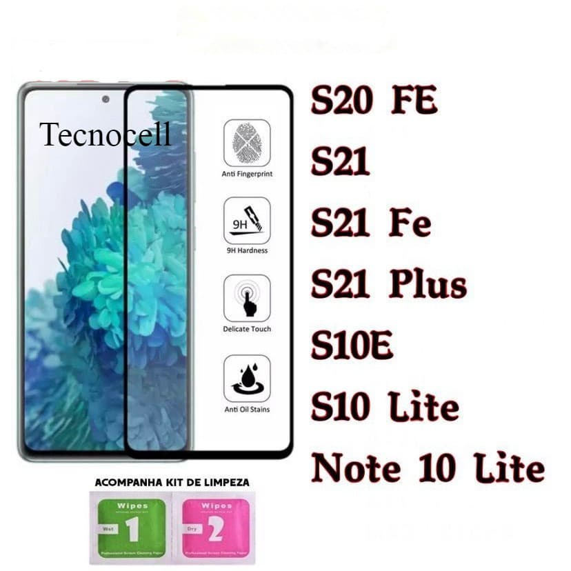 PELÍCULA DE VIDRO 3D PARA Samsung S20 FE S21 S21FE S21 PLUS S10E S10 LITE NOTE 10LITE