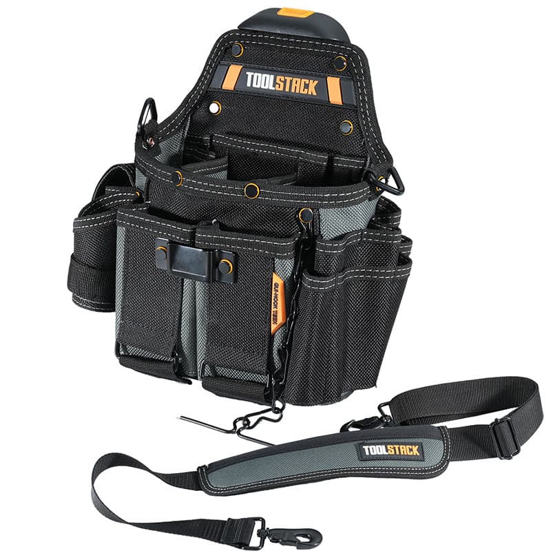 Toolstack TSK-114 Professional Journeyman Eletricista Bolsa Engrossada Cintura De Armazenamento De Grande Capacidade