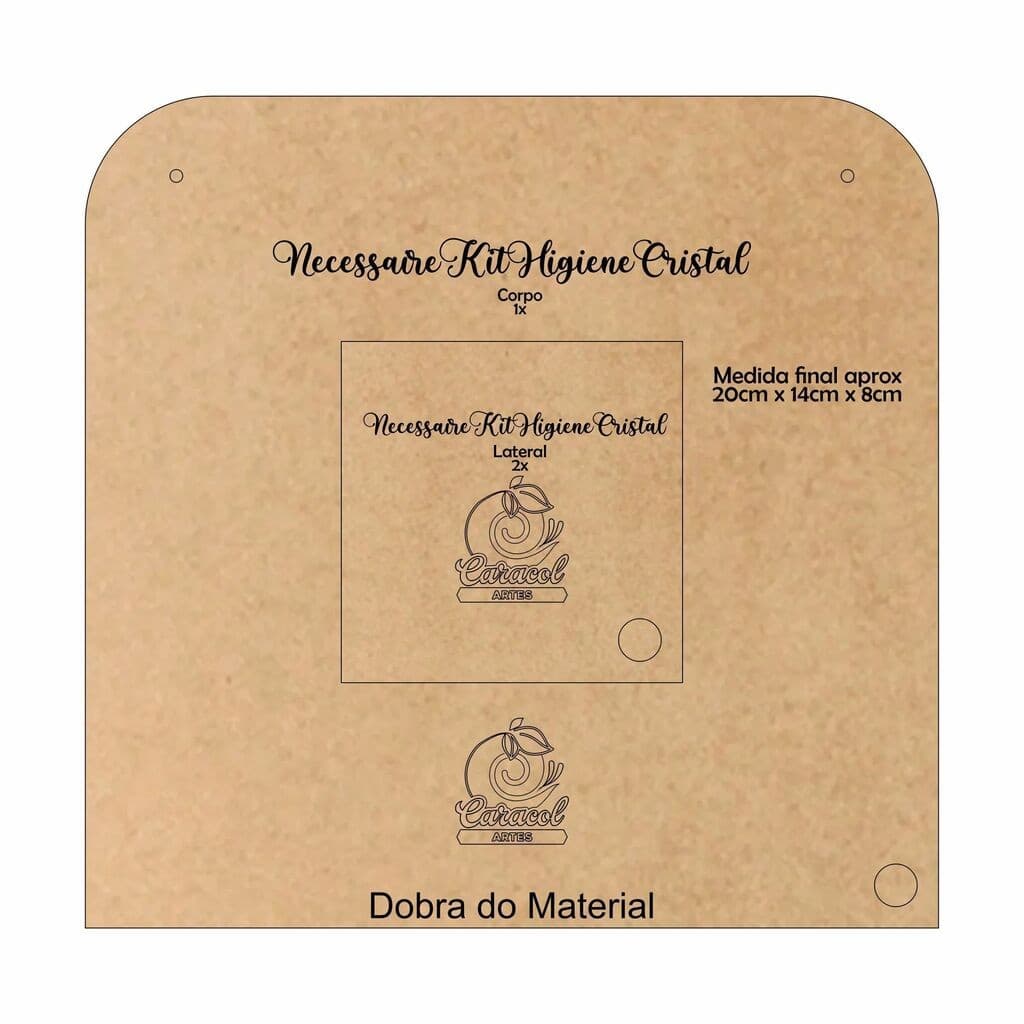 MOLDE EM MDF - Kit Higiene Cristal