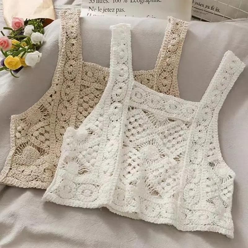Camisola Feminina Inspirada Em Boêmio , Novos Tops De Crochê De Malha Para Viagem , Saída De Praia , Trajes De Banho E R