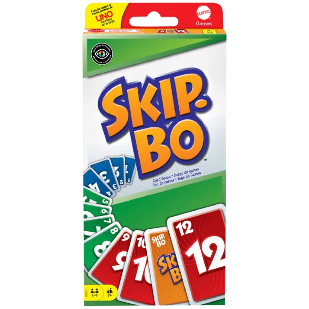 Uno Skyp Bo Jogo de Cartas Sequenciais Original Mattel Games