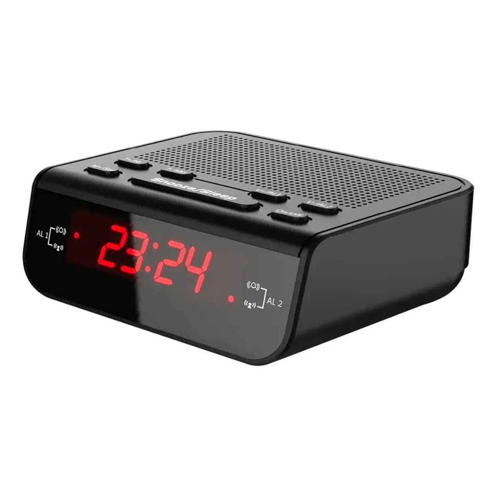Relógio Despertador De Mesa Digital Elétrico Rádio Am Fm Com Alarme Tumblr