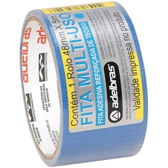 Fita de alta resistencia Silver Tape Azul 48mmx5m. - Adelbras