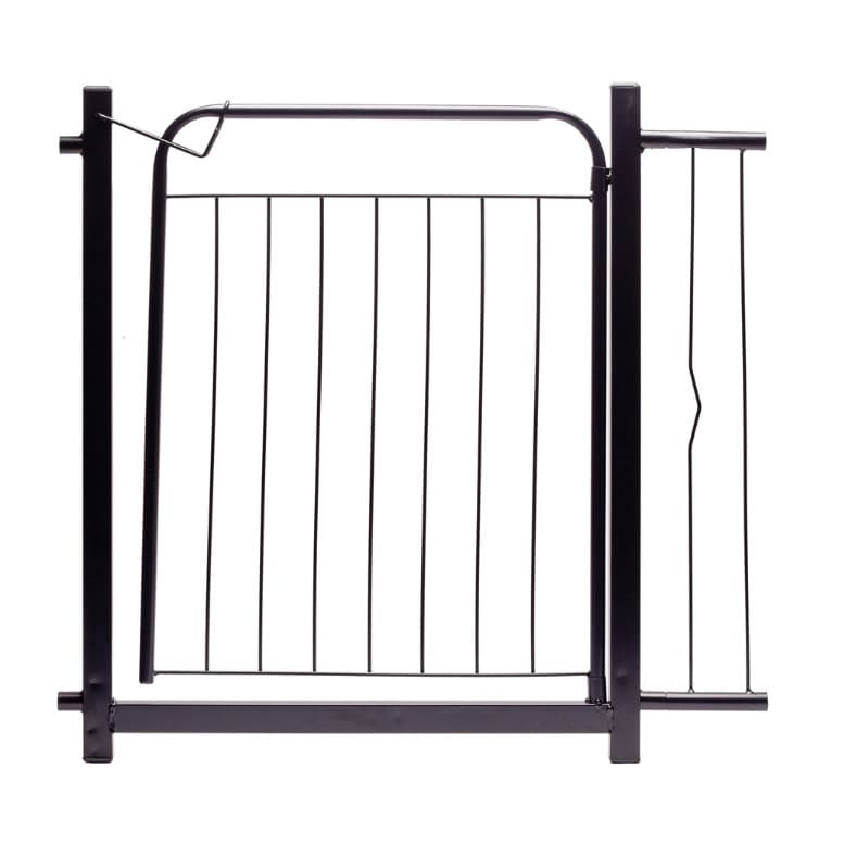 Grade Portão Proteção Pets 68 A 73 / 78 A 83 Cm Cachorro Cor Preto