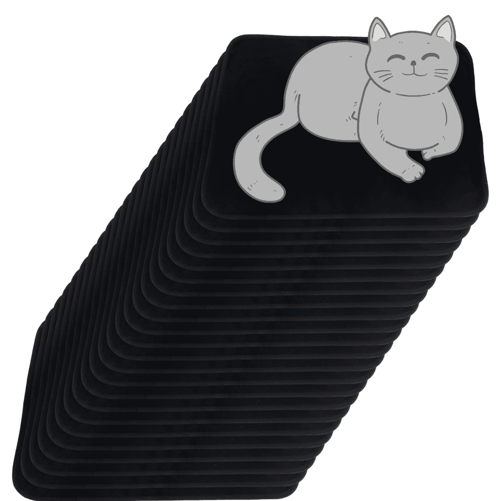 24 Caminhas para Cães e Gatos Dobrável 200 Lavagens 70x50 Preto Quality