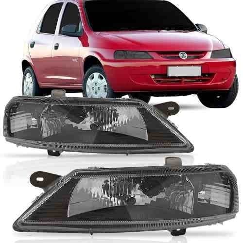 (PAR) FAROL CELTA 99 00 01 02 03 04 05 06 MÁSCARA  NEGRA