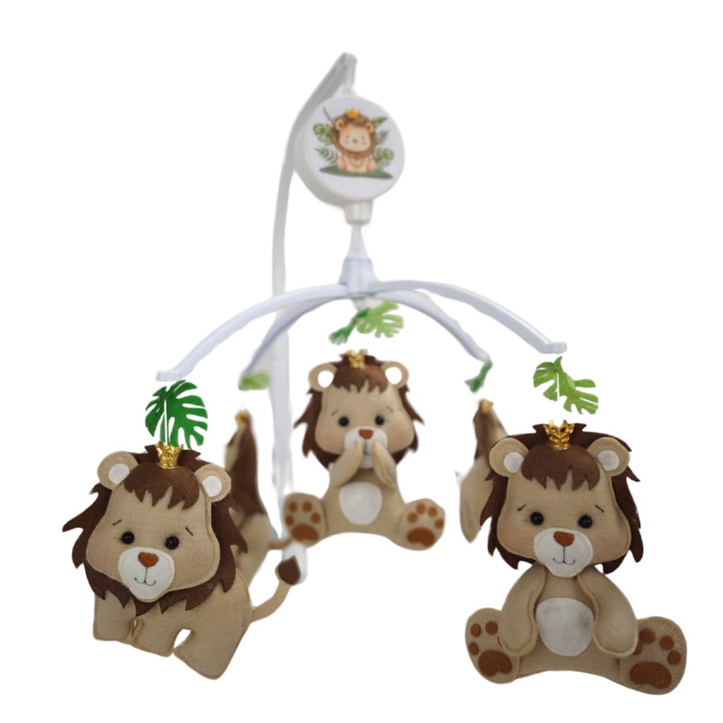 Mobile Musical Leão da Floresta Brinquedo quarto de Bebe Decoração