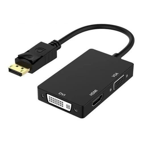 Adaptador Conversor 3 Em 1 Display Port Para Dvi Hdmi Vga - Link de Cabo HDMI/VGA na descrição