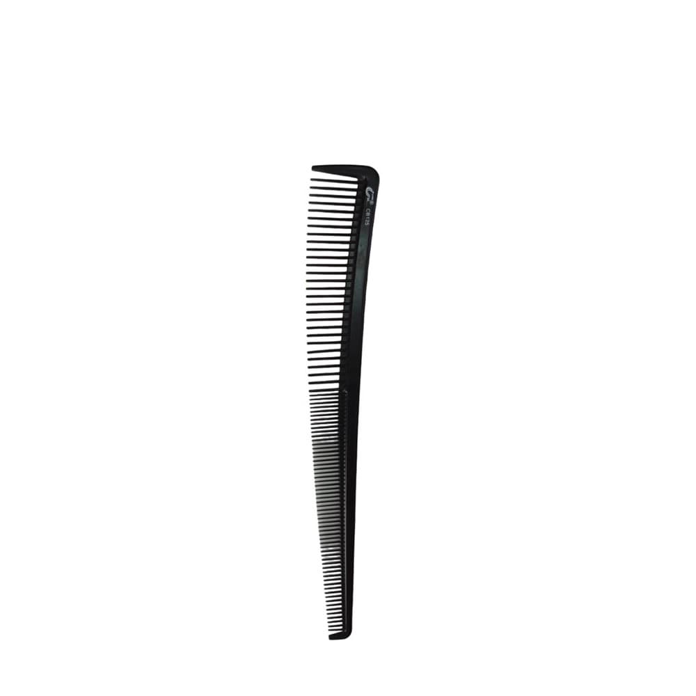 Pente de Carbono Maior e Menor 18cm Profissional de Corte Preta cod 1214
