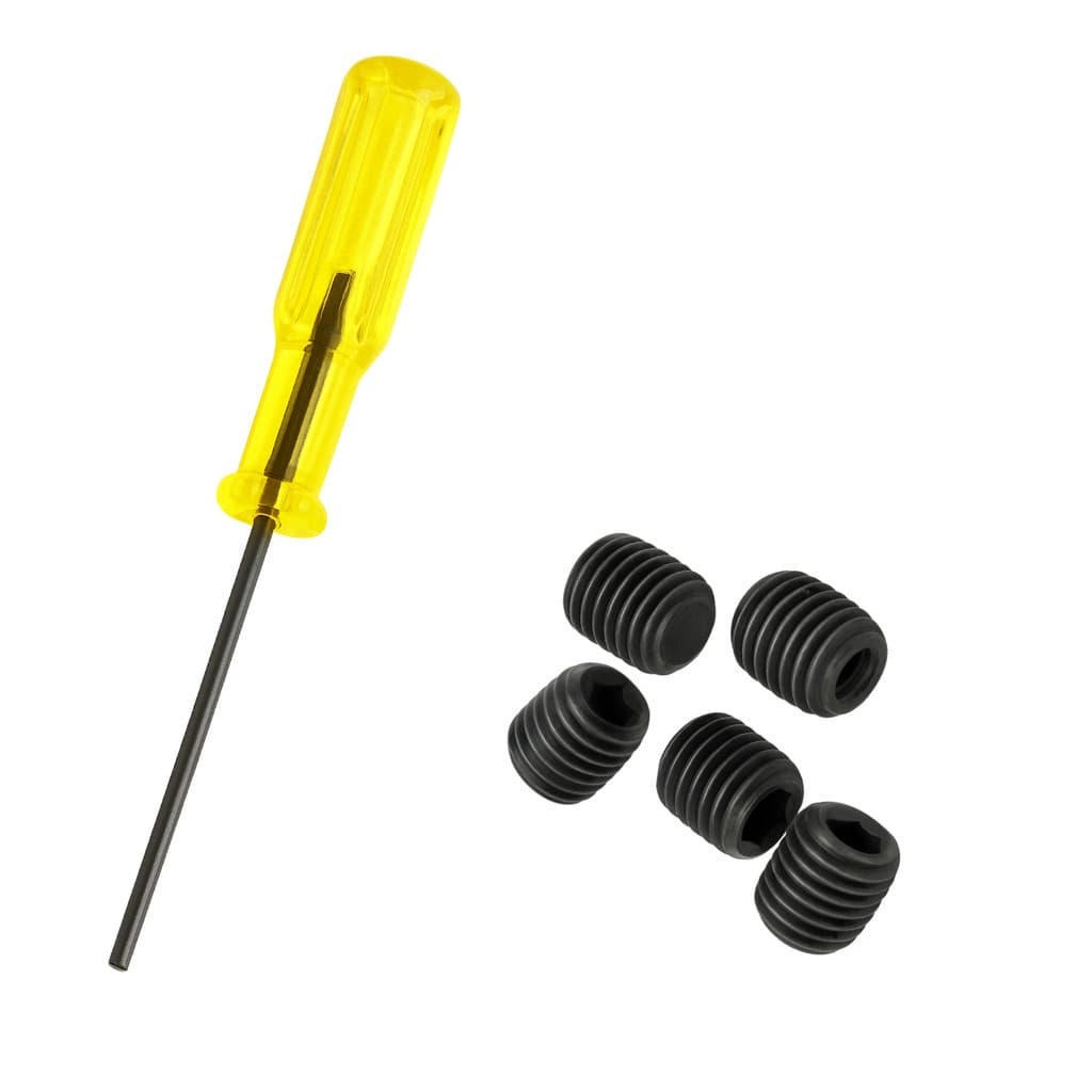 Kit Completo Chave Allen + 5 a 25 Parafusos 1,6mm Agulha Overlock Galoneira