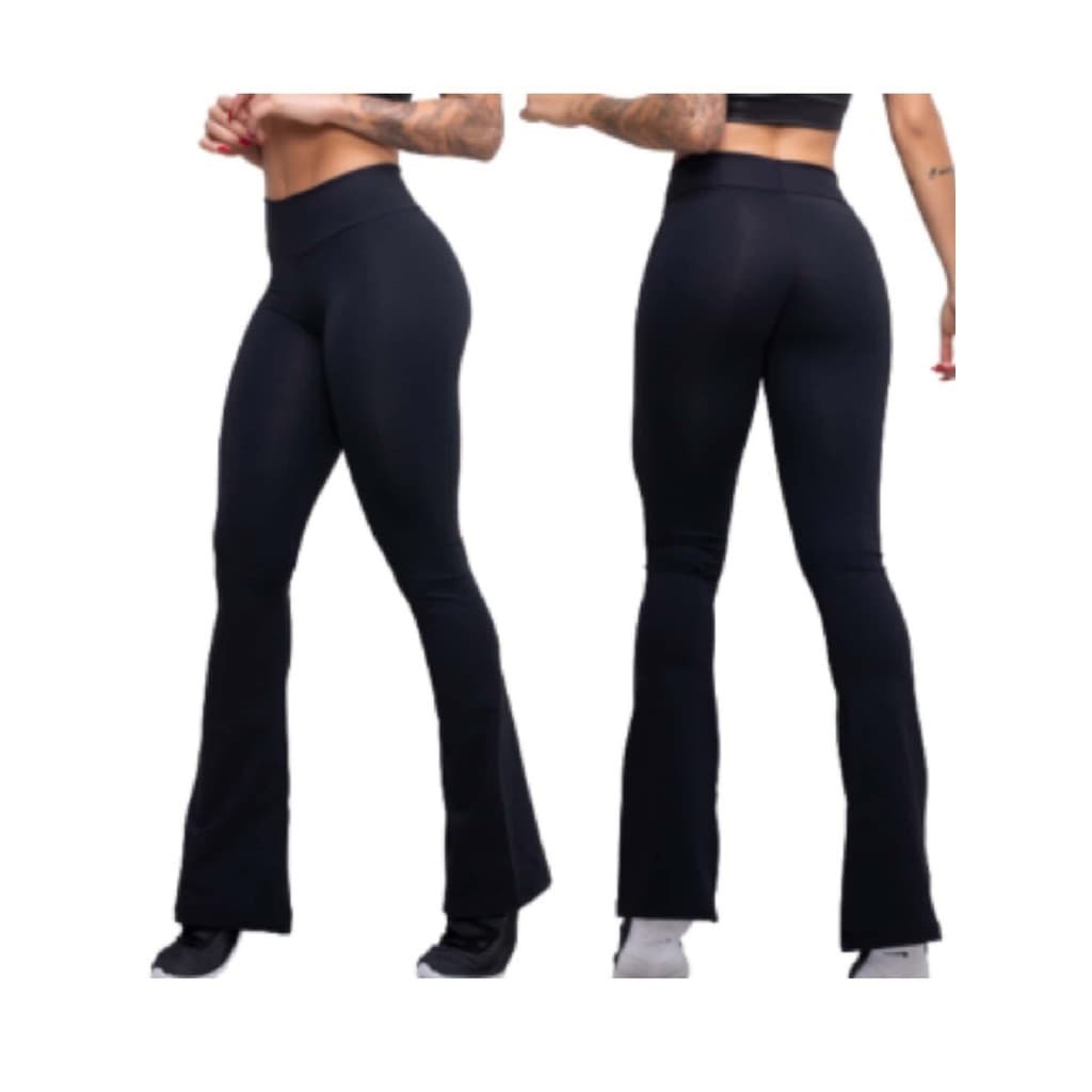 Kit 2 Calças Flare cintura alta Super confortavél Bailarina perfeita