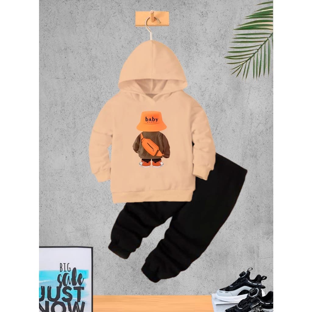 Conjunto Moletom Menino Infantil Blusa e Calça Kids Flanelado Masculino Criança Inverno