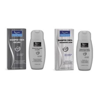 Kit 03un Shampoo Cinza Nupill 120ml (Cinza Escuro ou Desamarelador - Escolhar o kit)
