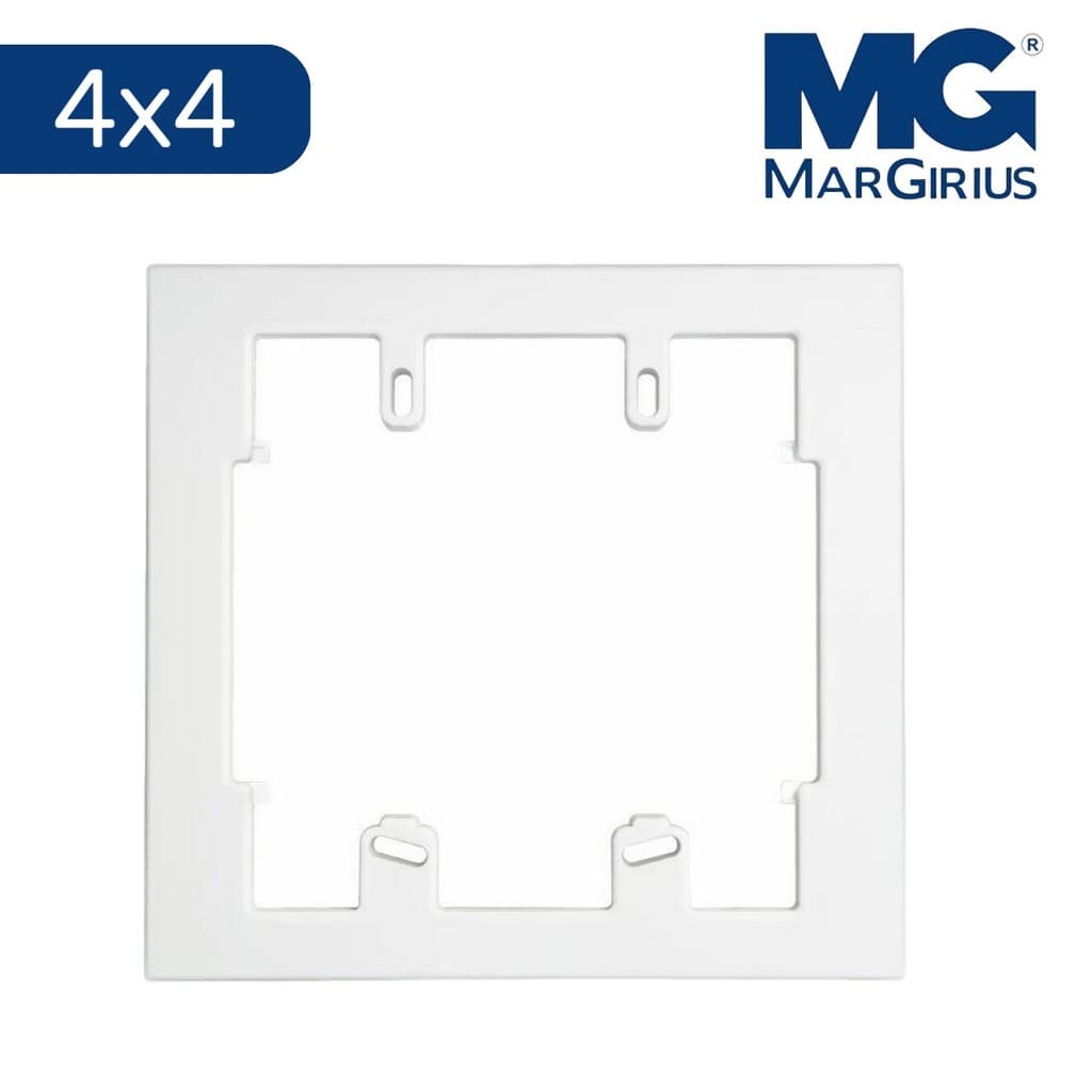 Prolongador para Placa Conjunto 4X4 Linha Sleek Branco MarGirius