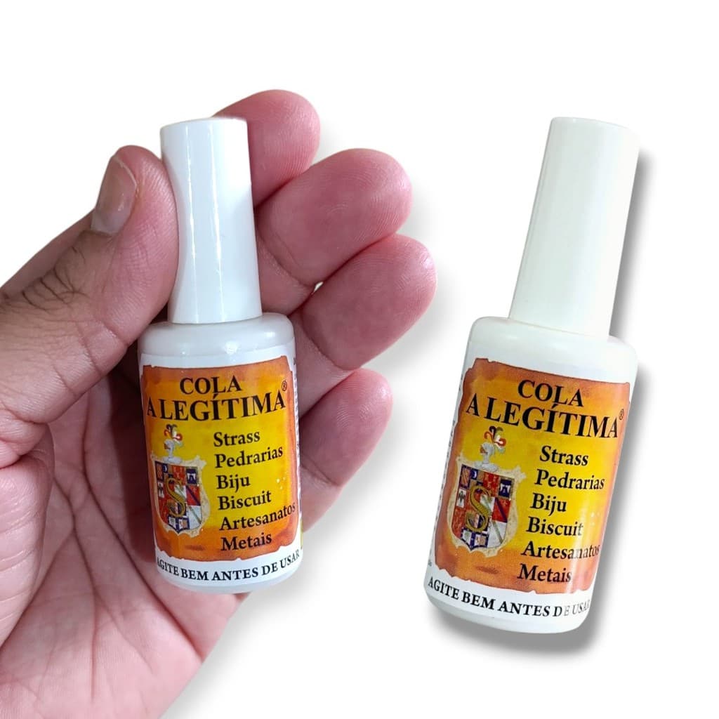 Cola Artesanato A Legítima 20ml p/ Bijuterias, Chatons, Pedrarias, Strass – Secagem Rápida e Transparente
