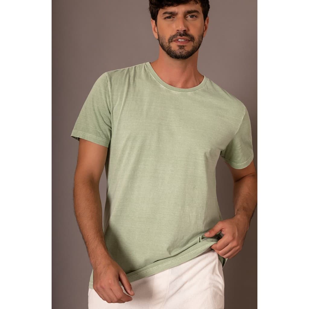 Camiseta Estonada Verde Claro