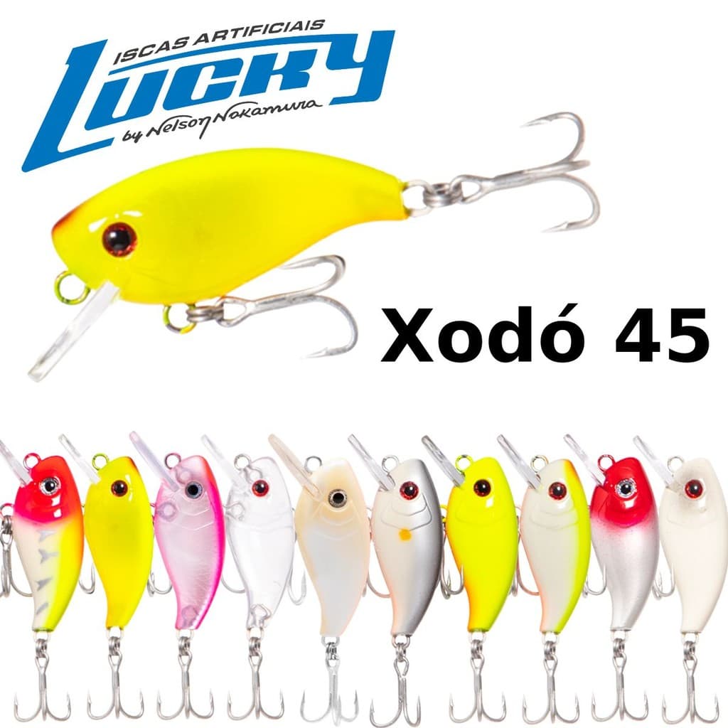 Isca Artificial Xodó 45 8g Nakamura Meia Água Fundo Tucunaré Robalo Traíra