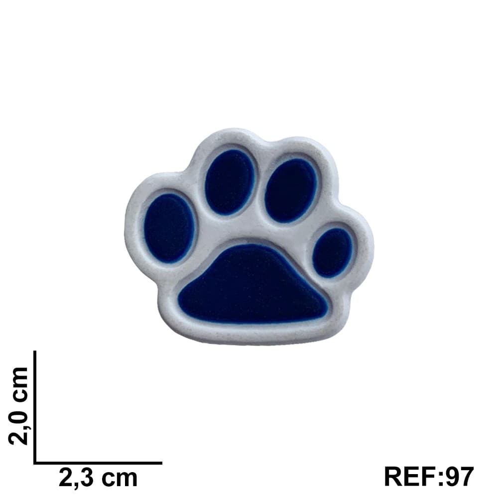 Aplique Emborrachado Kit 10 Unidades Pata Patinha de Pet Cachorro Gato Pets para Laços, Tiaras, Sapatos e Artesanatos
