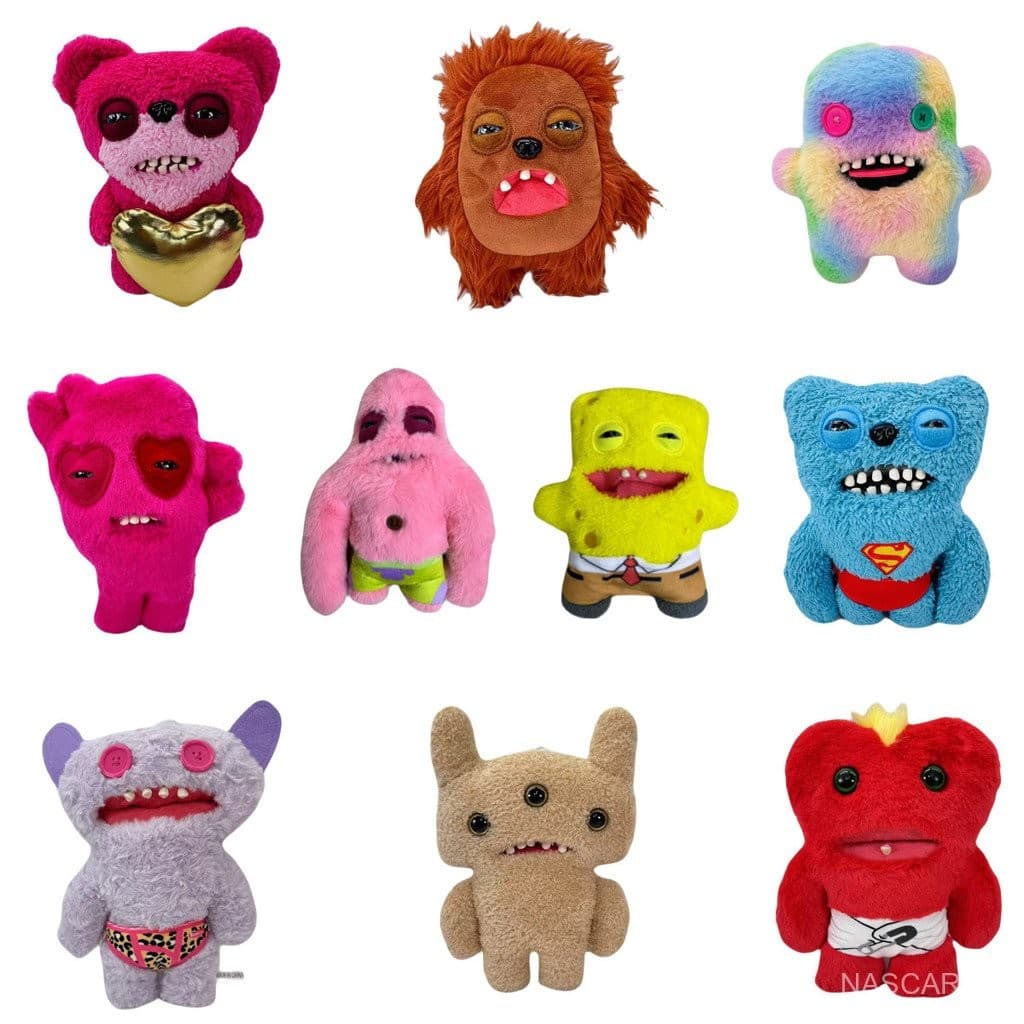 Novo Brinquedo de Pelúcia Monstro Fofo com Grandes Dentes Fuggler, Tesouro de Dente Divertido Boneca Monstro Feia e Fofa