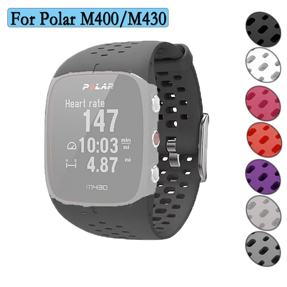 Bracelete De Silicone Para Polar M400/M430 Banda De Relógio Esportiva Durável Com Ferramenta Pulseira Original Acessório