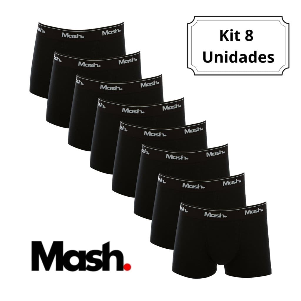 Kit 8 Cuecas Boxer Mash 110.04 Adulto Original Combo Promoção Sortido