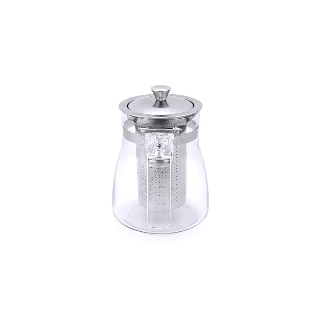 Chaleira de Vidro Com Infosor de Chá Removível em Aço Inox 500ml Linha Luxo Fácil de Limpar