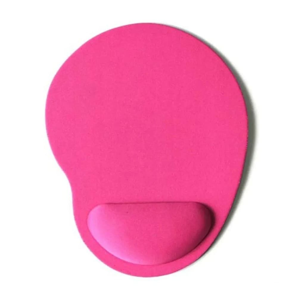 Mouse Pad Ergonômico com Apoio para Pulso Rosa