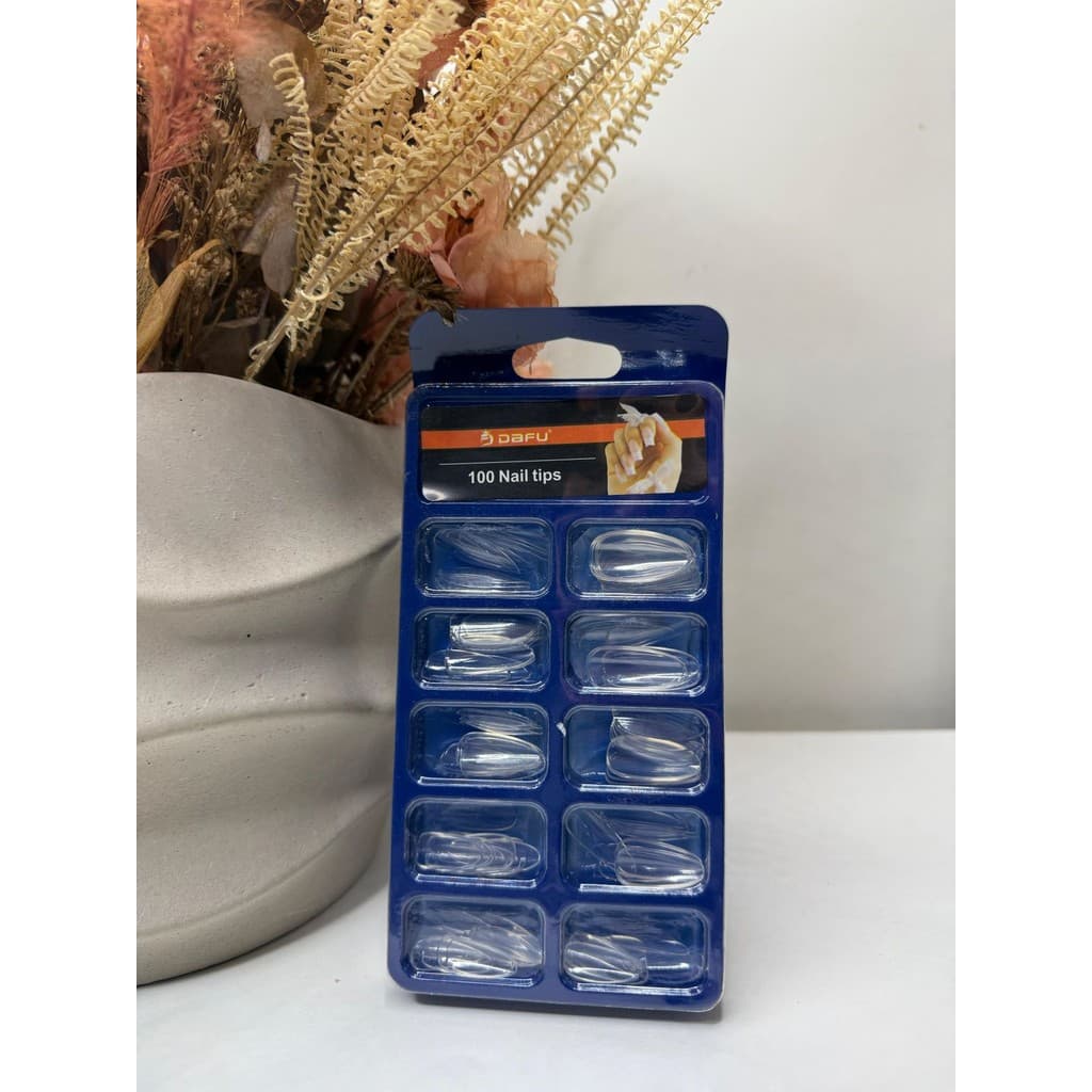 Unha Postiça Almond Transparente Com 100 Un