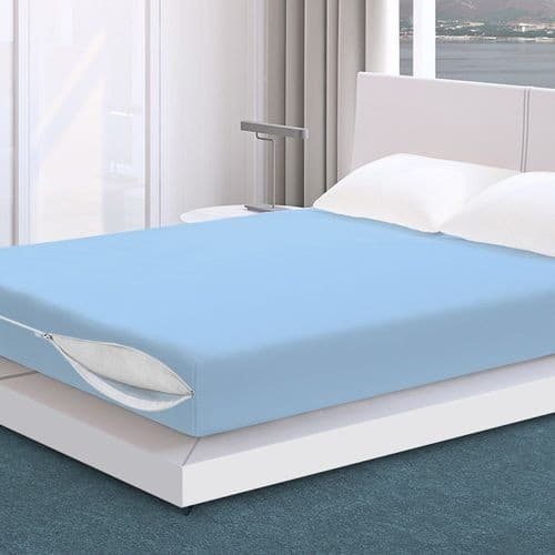 Capa Protetora Colchão Impermeável Solteiro Casal Zíper Elástico Durável Proteção Cama