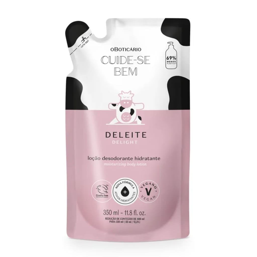 Refil Hidratante Corporal Cuide-se Bem Deleite 350ml (Embalagem Nova) - O Boticário