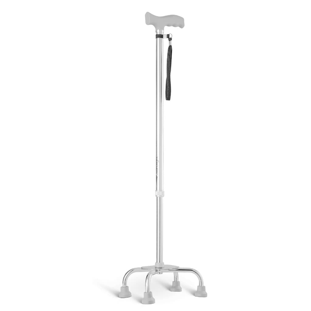 Bengala para Idoso 4 pontas Suporta até 100kg - Hidrolight - Mais Firma Estável Equilibrio