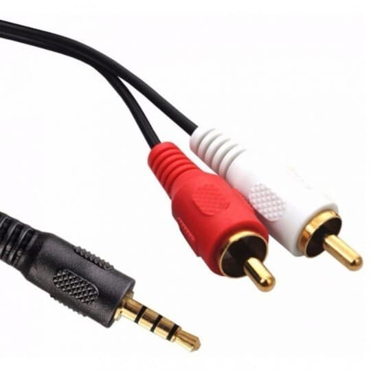 Cabo Auxiliar P2 Macho X Rca Macho Audio 1.5m P/ Som / Tv / Home Theater Audio Video LE-1008