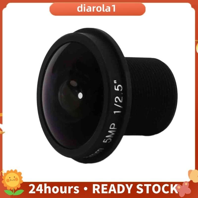 Lente HD De Olho De Peixe cctv 5MP 1.8mm M12x0.5 Montagem 1/2.5 F2.0 180 Graus Para Câmera De Vigilância Por Vídeo