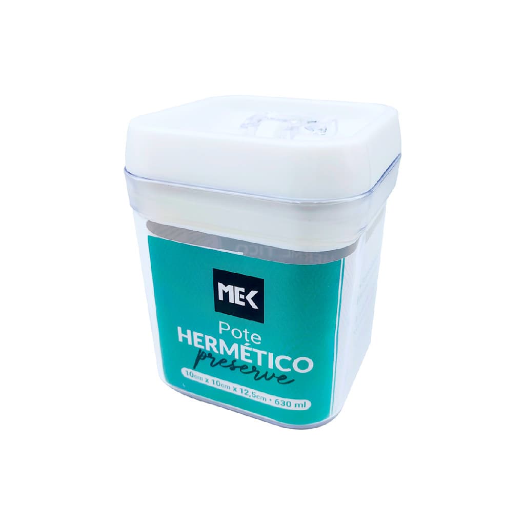 Pote Hermético para Alimentos C/ Trava 630ml Preservar